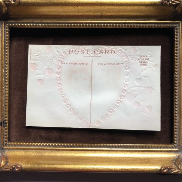 画像6: ▼SALE 500▼  Postcard バレンタイン 2人の女の子 ハート  Ellen Clapsaddle 未使用 (6)