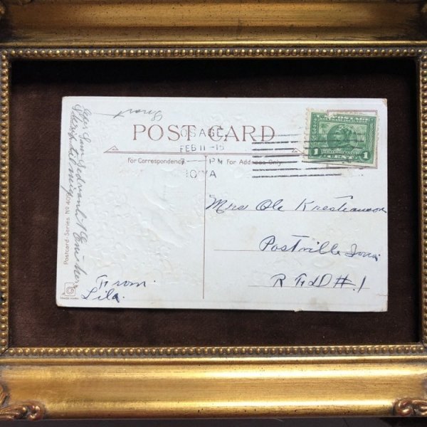 画像4: Postcard バレンタイン ハートを飛び立たせる天使  1915年 (4)