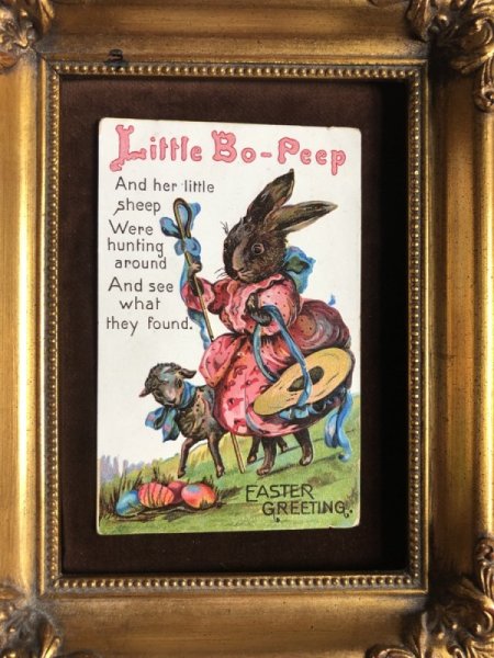 画像3: Postcard イースター Little Bo - Peep 小さな羊飼いのウサギさん マザーグース童謡  (3)