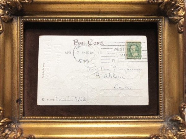 画像4: Postcard イースター ブルー坊やのウサギさん マザーグース童謡 1911年 (4)