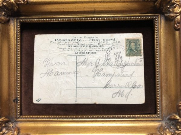 画像5: Postcard イースター ウサギとヒヨコとニワトリ 1908年 (5)