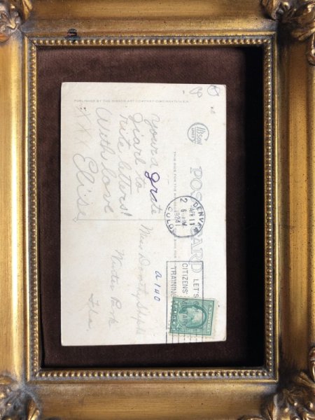 画像4: Postcard イースター お花を持つウサギさん 1924年 (4)