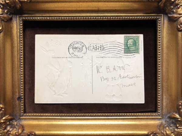 画像4: Postcard イースター 卵の人形とウサギさん 1909年 (4)