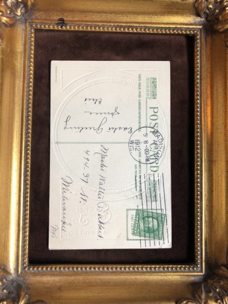 画像4: Postcard イースター ヒヨコとウサギ 1912年 (4)