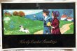 画像1: ▼SALE 500▼ Postcard　イースター　うさぎを追いかける犬と子どもたち 1911年 (1)