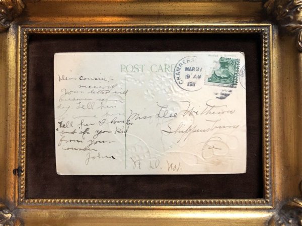 画像4: ▼SALE 500▼ Postcard イースター 傘とヒヨコ 1911年 (4)