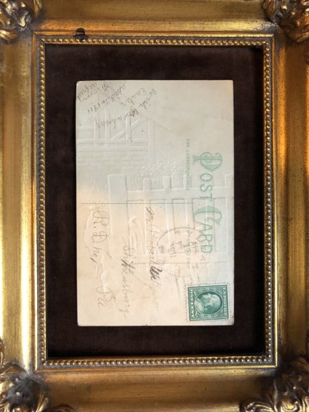 画像4: ▼SALE 500▼ Postcard イースター 軒先の鶏 1911年 (4)