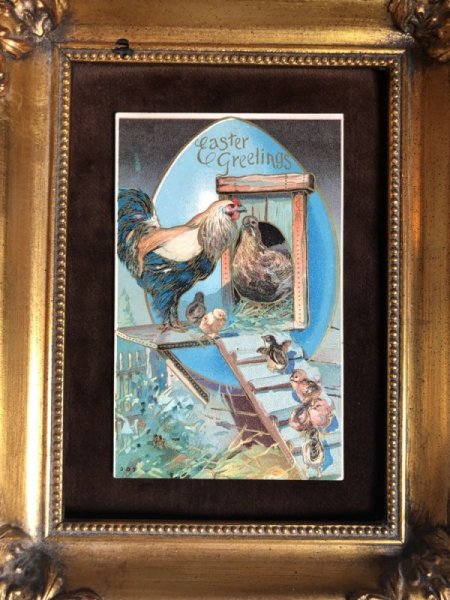 画像2: ▼SALE 500▼ Postcard イースター ヒヨコとニワトリの家族 (2)