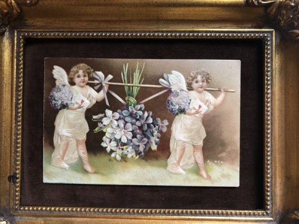 天使の足の部分に手描きの書き込みあり