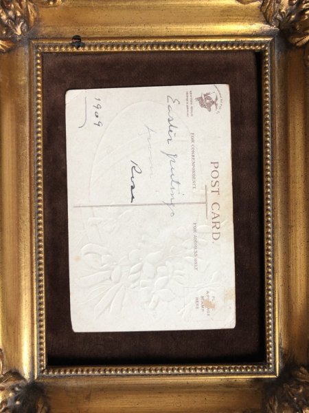 画像4: Postcard   イースター スミレのお花と卵 Ellen Clapsaddle ? (4)