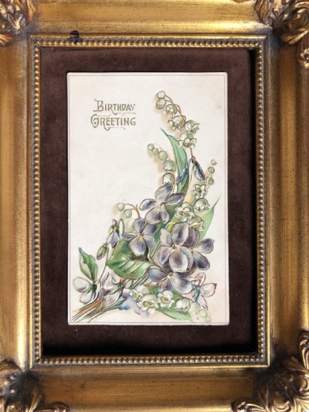 画像2: Postcard   スミレとスズランのお花  (2)