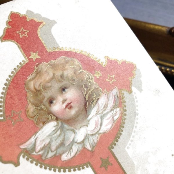 画像2: Postcard イースター 十字架と天使 イギリス1907年 (2)