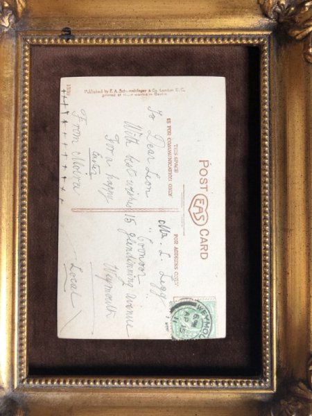 画像3: Postcard イースター  大きな卵と3人の女の子 イギリス1911年 (3)
