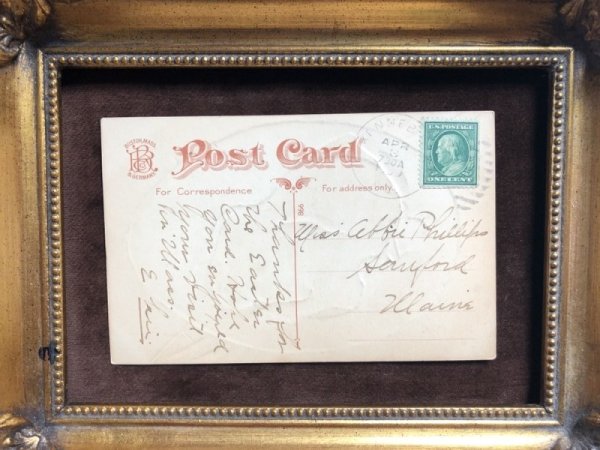 画像4: Postcard イースター 青い卵から産まれたウサギさん アメリカ1909年 (4)