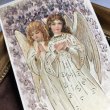 画像1: Postcard　イースター　天使とスミレのお花　アメリカ1908年 (1)