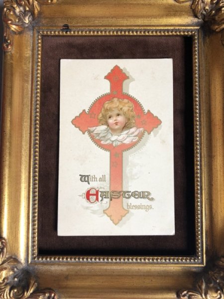 画像3: Postcard イースター 十字架と天使 イギリス1907年 (3)