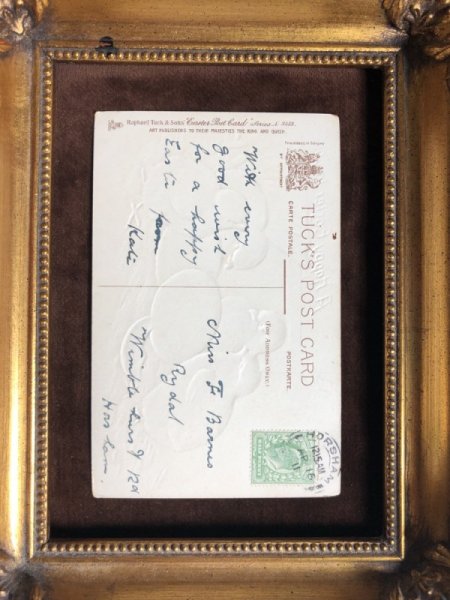 画像3: ▼SALE 500▼ Postcard イースター 卵と4羽のヒヨコさん イギリス1911年 (3)