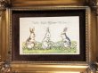画像2: Postcard 　イースター　3匹のウサギさん　アメリカ1919年 (2)