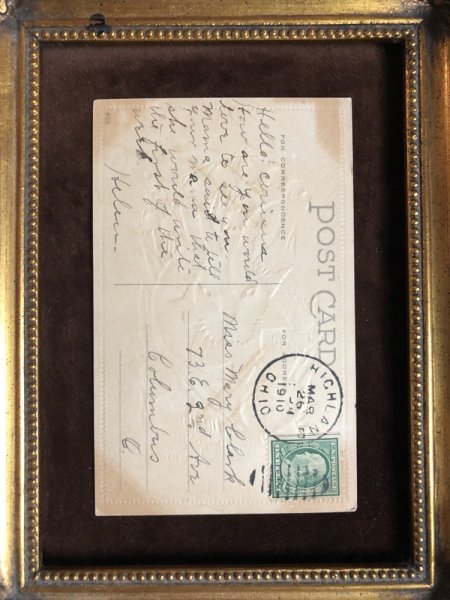 画像4: Postcard  イースター 卵の中から白兎 ウサギ スズラン アメリカ1910年 (4)