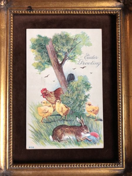 画像2: Postcard  イースター 卵を盗みに来たウサギさん (3) (2)