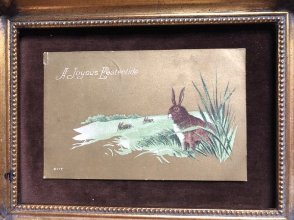 画像2: ▼SALE 500▼ Postcard イースター 草原のウサギさん  (2)