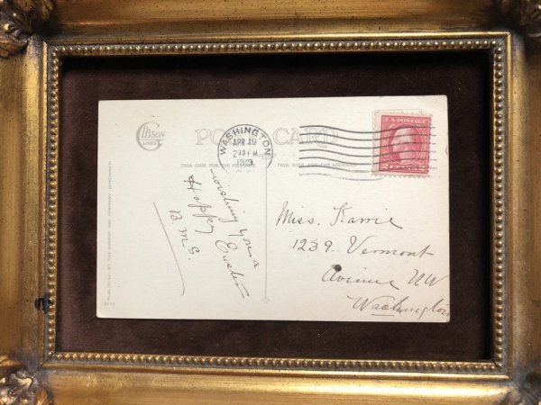 画像3: Postcard  イースター 3匹のウサギさん アメリカ1919年 (3)