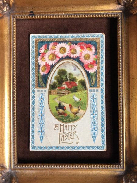 画像3: ▼SALE 500▼ Postcard イースター お花とニワトリ (3)