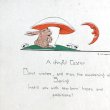 画像1: Postcard　イースター　ウサギとキノコとお月様　 (1)