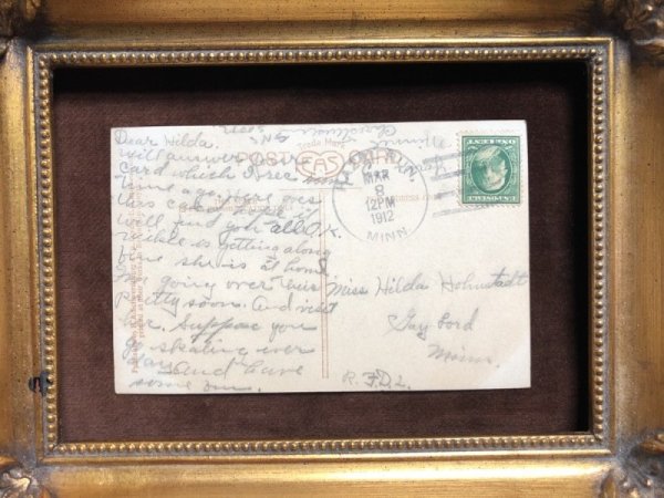 画像3: Postcard  イースター ニワトリの家族と2人の女の子 写真 1912年 (3)