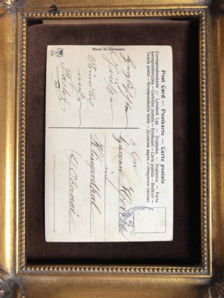 画像3: Postcard　新年祝い　New Year　井戸からラッキーチャームを引き上げる子ども　キノコ　　馬蹄　四葉 (3)