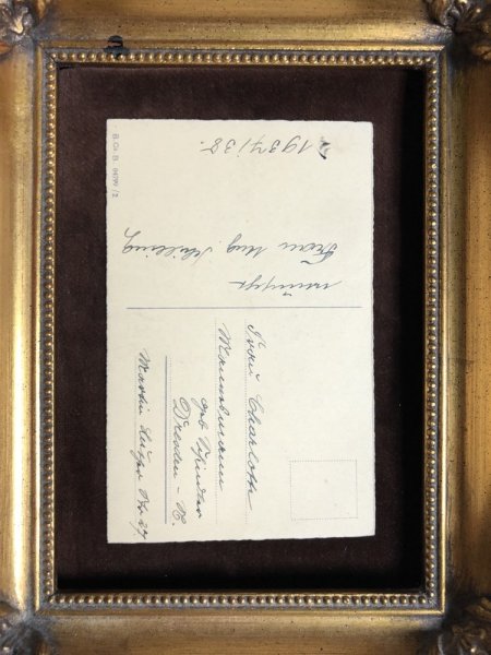 画像3: Postcard　新年祝い　New Year　キノコと四葉とスミレのお花　 (3)