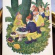 画像1: Postcard　新年祝い　New Year　妖精の果物屋さん　キノコのテーブル (1)