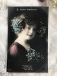 画像2: Postcard 　お花と小さな女の子　イギリス1912年 (2)
