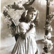 画像1: Postcard　ハープと美しい女の子　イギリス1911年 (1)