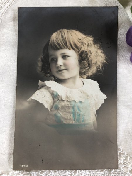 画像2: Postcard  小さな女の子 イギリス1911年 (2)