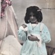 画像1: Postcard 　ベッドでお祈りをする女の子　フランス1906年 (1)