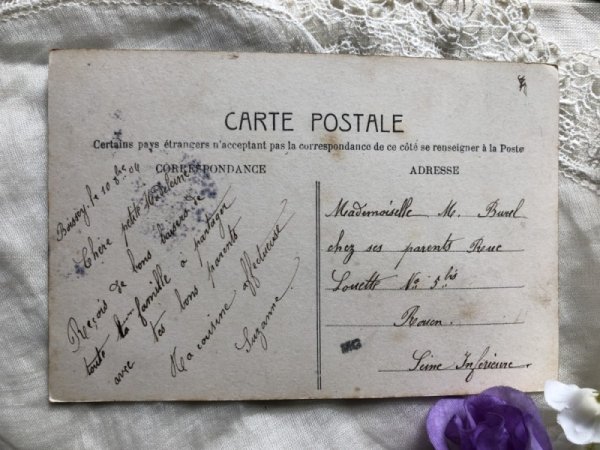 画像4: Postcard  4人の女の子 四姉妹 フランス1906年 (4)