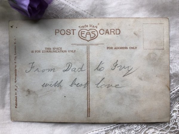 画像3: Postcard  哺乳瓶とお人形さんと女の子  (3)