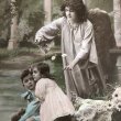 画像1: Postcard 　子供たちを守る守護天使　フランス (1)