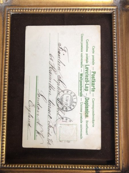 画像4: Postcard 忘れな草のお花と天使たち 1903年 (4)