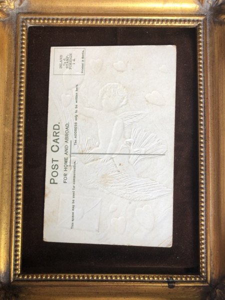 画像3: Postcard バレンタイン 白鳩に乗る天使 ハート (3)