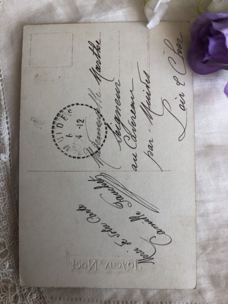 画像3: Postcard 　クリスマス　イエス様の誕生を祝福する天使たち　フランス (3)