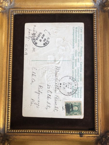 画像3: Postcard クリスマス 教会へ向かう天使 (3)