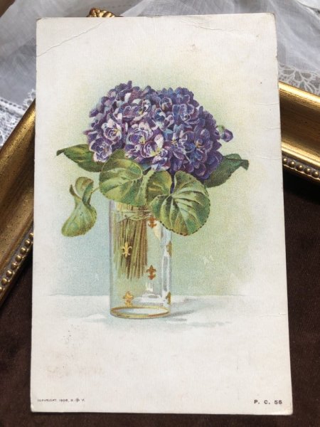 画像2: ▼SALE 500▼ Postcard  スミレのお花 (2)