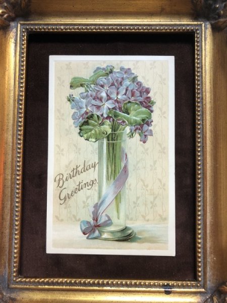 画像3: Postcard  スミレのお花 アメリカ1910年 (3)