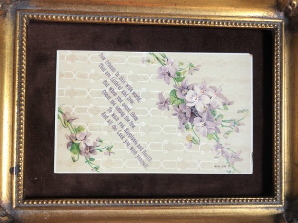 画像3: Postcard  スミレのお花 (未使用) (3)