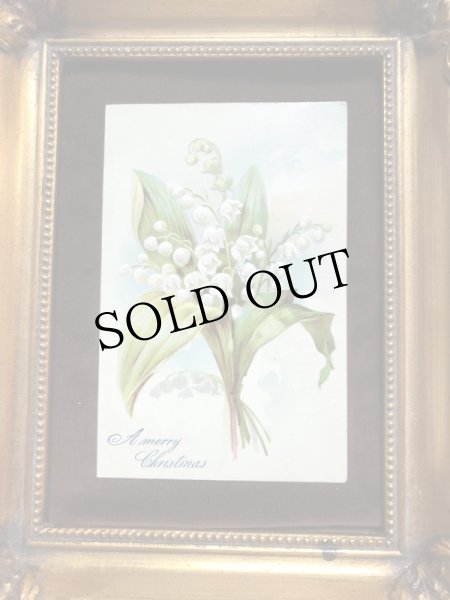 画像3: Postcard  クリスマス スズランのお花  イギリス1905年 (3)