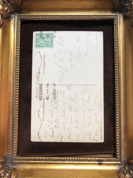 画像4: Postcard  スミレのお花と田舎の風景 イギリス1913年 (4)