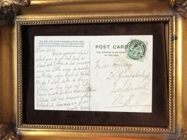 画像4: Postcard  スミレのお花文字 アリス ALICE イギリス1906年 (4)