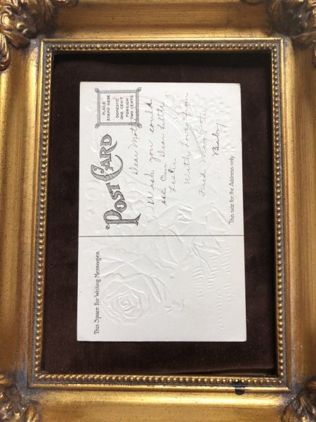 画像4: Postcard　バラのお花と海辺の風景　金の馬蹄　 (4)